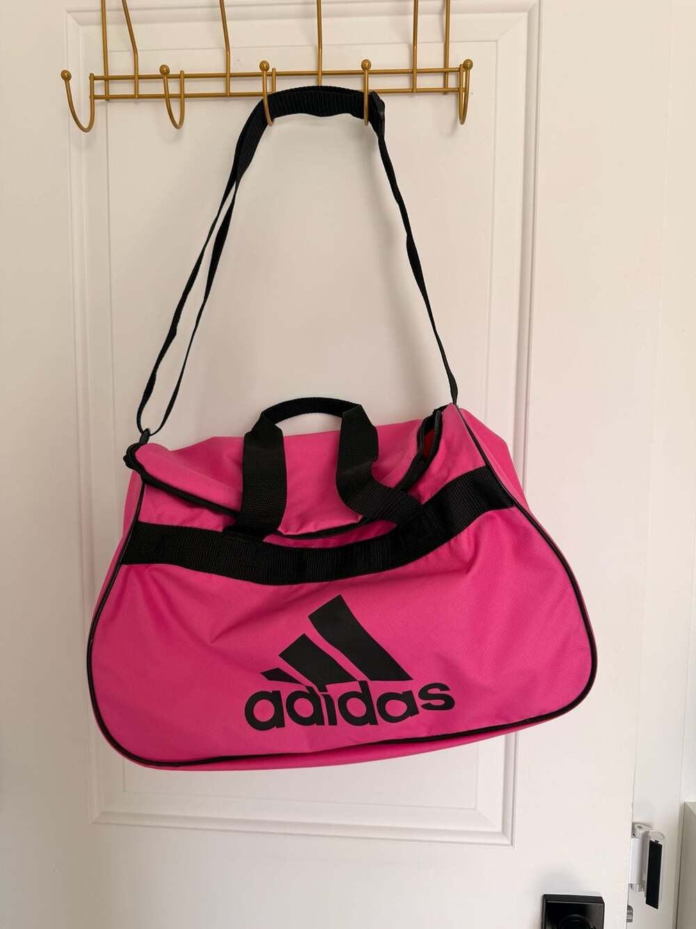 Adidas Diablo Small Duffle Bag in Intense Pink and Black